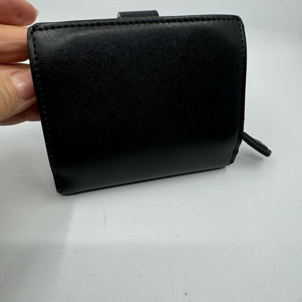 Fendi Compact Black Wallet with Gold Accent 25140 - Picture 3 of 6